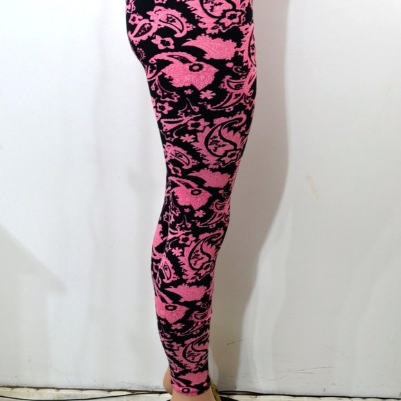 E&K All Over Paisley Print Stretch Leggings,One Size, Regular Fits, NWT - Picture 3 of 4